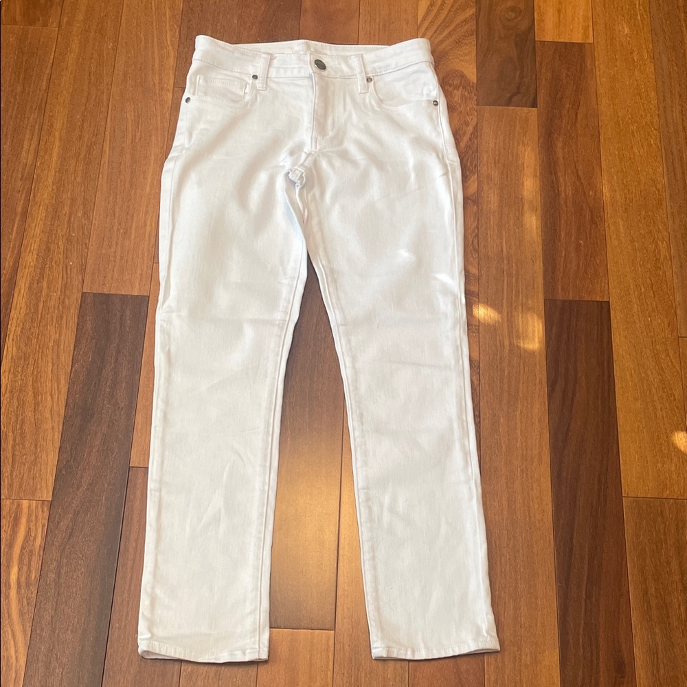 Kut from the Kloth Reese Ankle Straight Leg White Jeans